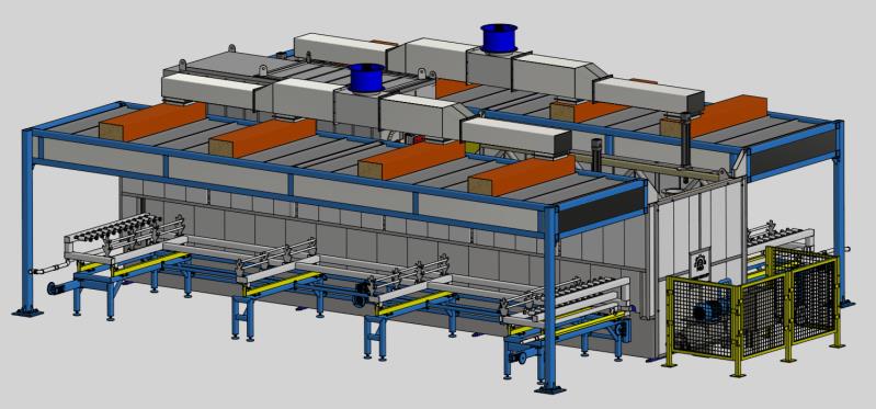 US-2A sublimation machine for aluminium profile