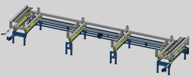 US-2A working table for aluminium profile