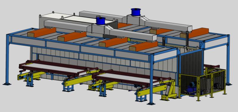US-2D sublimation machine for steel door